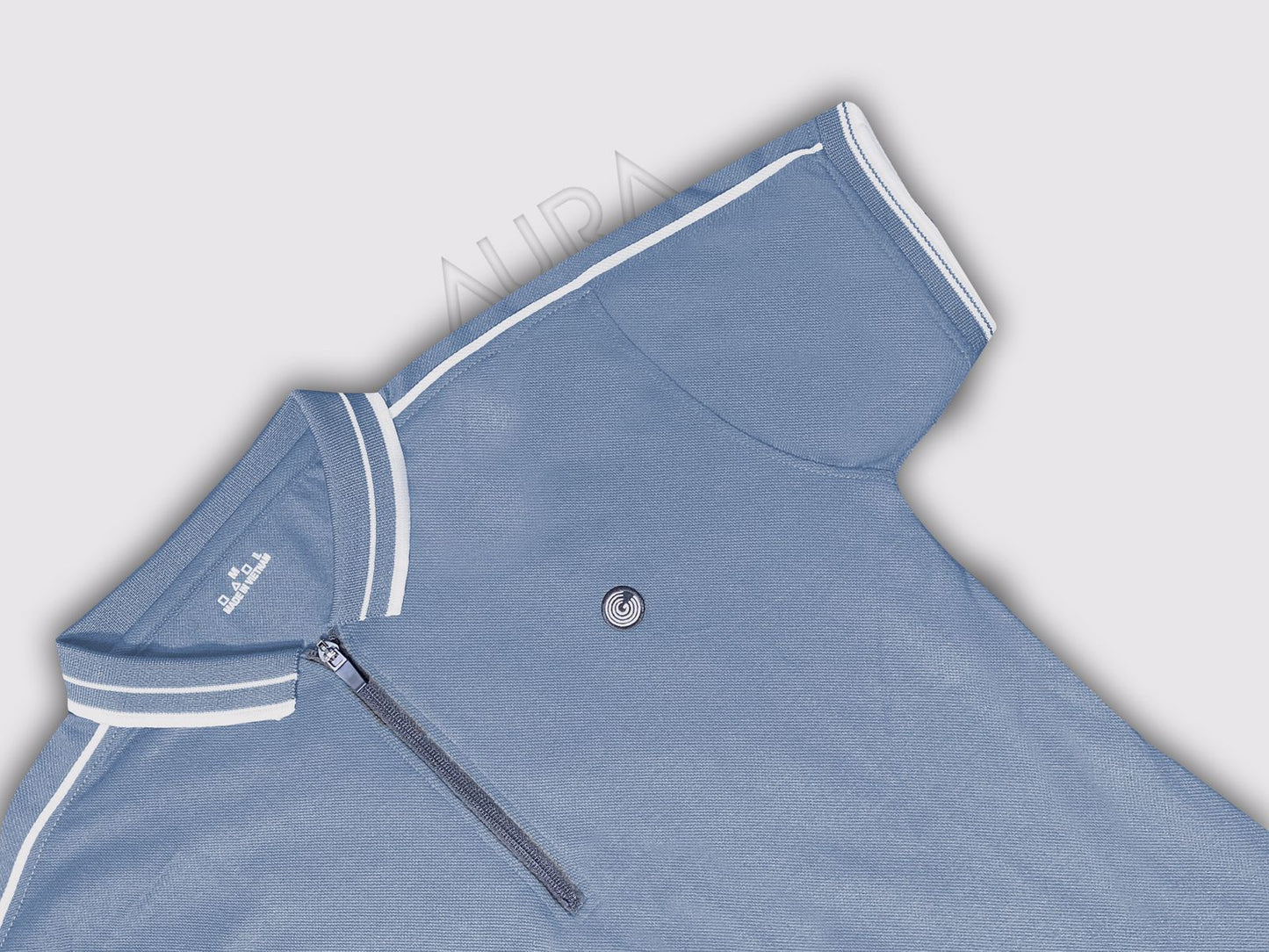 Aura imported zipper polo