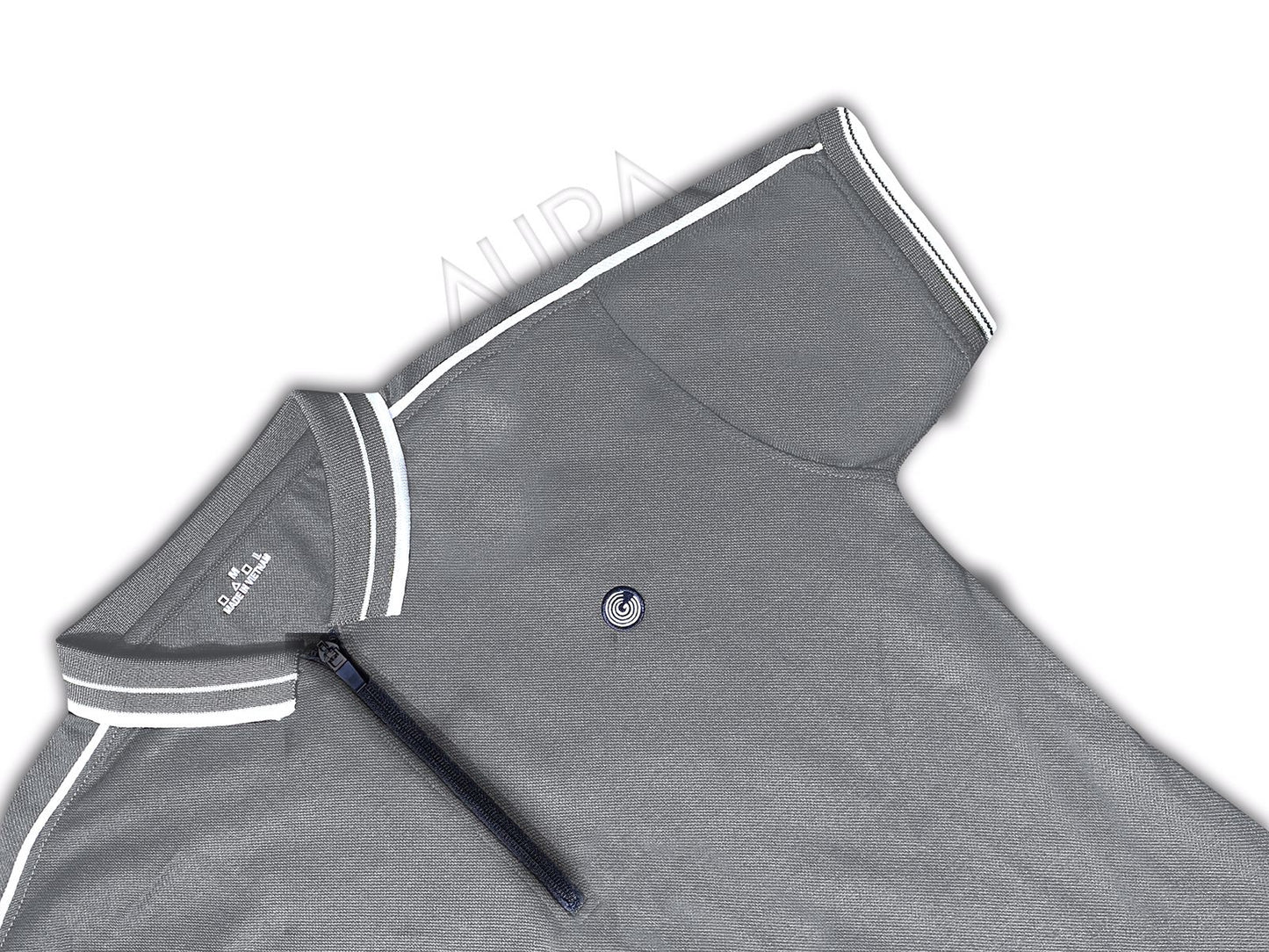 Aura Imported zipper polo