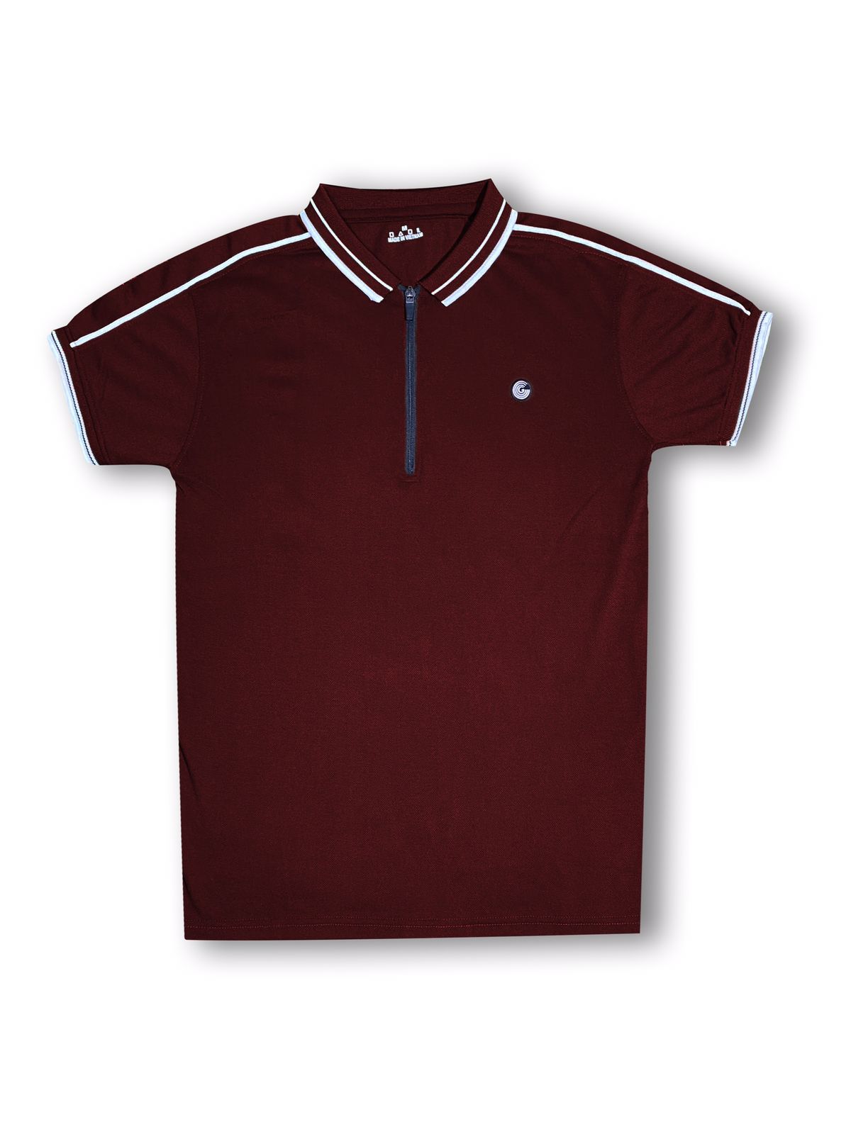 Aura imported zipper polo