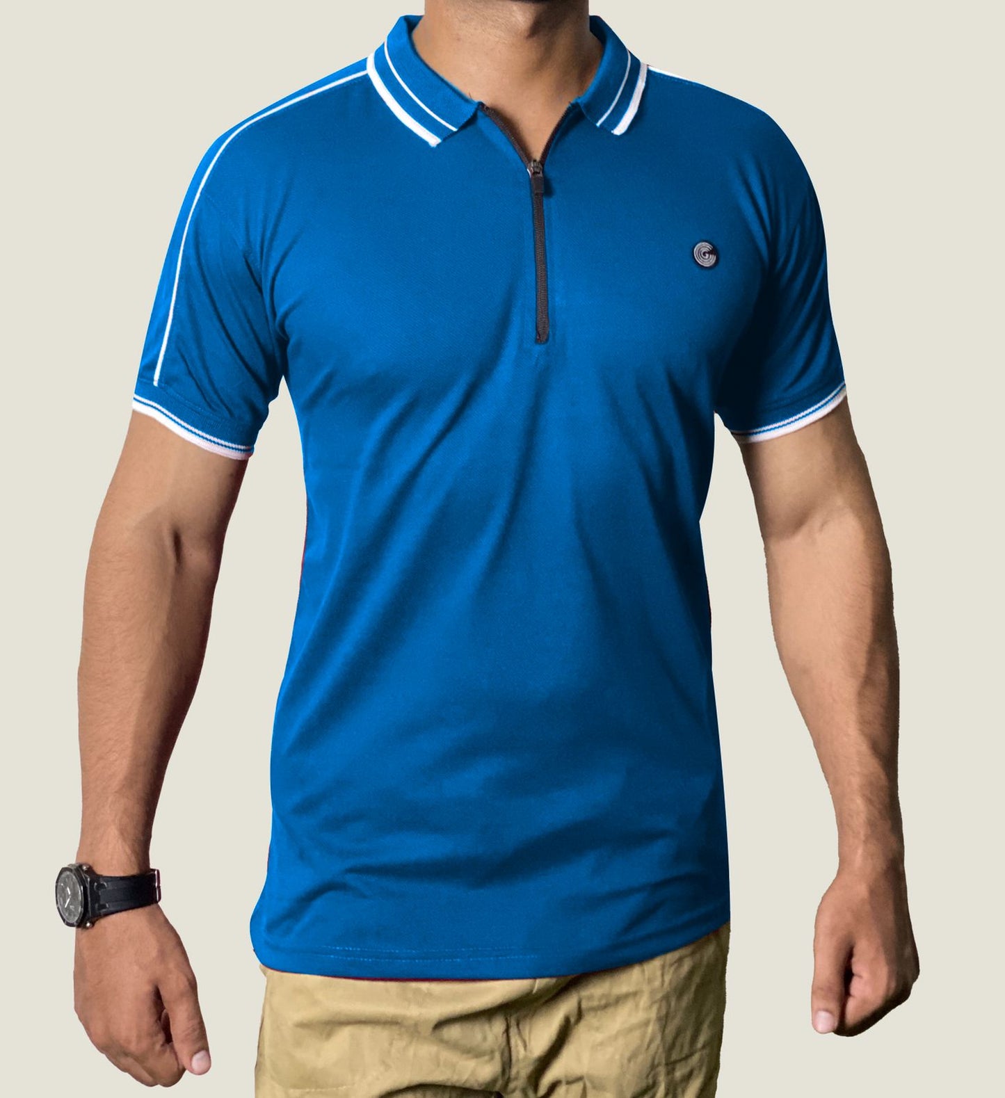 Aura Imported zipper Polo