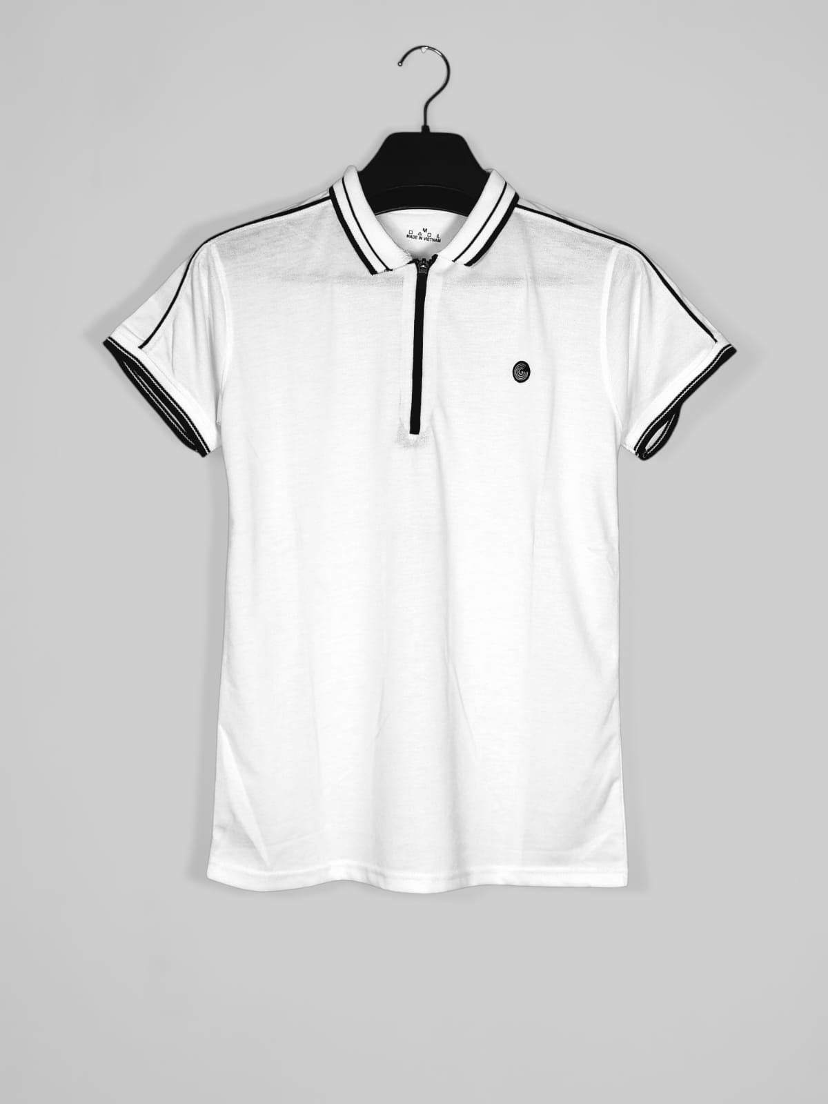 Aura Imported zipper polo